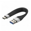 Cavo Corto Piatto USB-C™ Maschio a USB-A Maschio Ricarica Rapida FPC 12 cm ICOC USBC-FL-U322