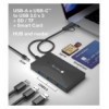 Lettore di Memorie SD/TF Smart Card con Hub 3 Porte USB