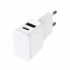 Caricatore Alimentatore USB-C™ e USB-A da Muro per Smartphone e Tablet Bianco ICFT-262876