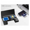 Lettore di Memorie USB 3.2 Gen1 2 in 1 con Custodia Card