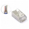 Confezione 50 plug modulari RJ45 passanti Cat5e FastCrimp