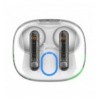 Auricolari Wireless Bluetooth v5.3 Custodia di Ricarica con Display Bianco