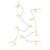 80 Luci LED a Stella IP44 Bianco Caldo a Batteria con Timer