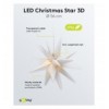 Stella di Natale LED 3D ø 56 cm Funzionamento a Batteria