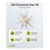 Stella di Natale LED 3D ø 56 cm Trasformatore Esterno 4,5V