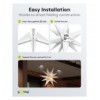 Stella di Natale LED 3D ø 56 cm Trasformatore Esterno 4,5V