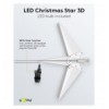 Stella di Natale LED 3D ø 56 cm Trasformatore Esterno 4,5V