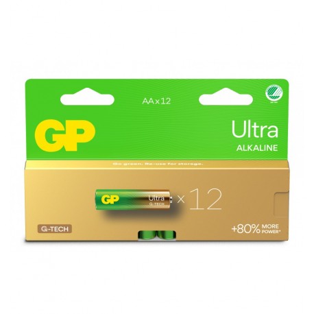 Confezione 12 Batterie GP Ultra Alcaline Stilo AA 15AU/LR6 IC-GP151427