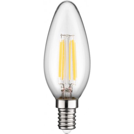 Lampadina LED Candela E14 Bianco Caldo 6W Filamento Classe C I-LED-E14-6WFC