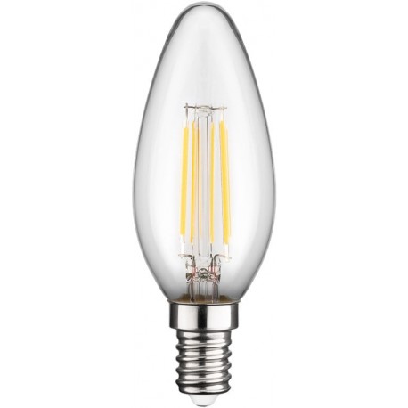 Lampadina LED Candela E14 Bianco Caldo 4W Filamento Classe E I-LED-E14-4WFC