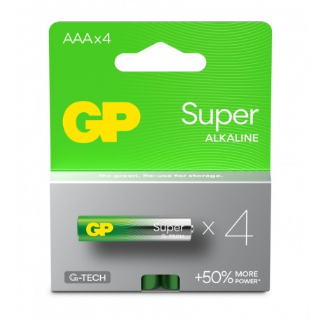 Confezione 4 Batterie Super Alcaline Ministilo AAA 24A/LR03 IC-GP151428