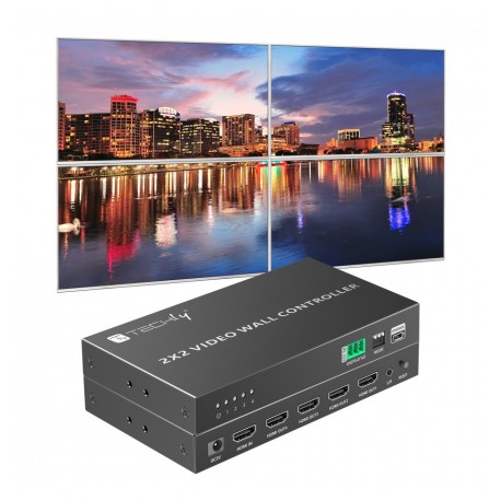 Controller per Video Wall 2x2 HDMI 4 Canali IDATA HDMI-104VW