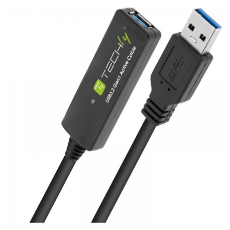 Cavo Prolunga Attivo USB3.2 SuperSpeed+ Estensore di Segnale 10m Nero ICUR30100G