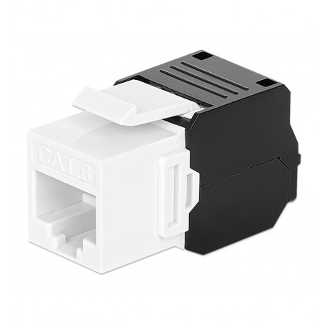 Frutto Keystone RJ45 Cat.6 UTP Tool-Free Bianco Nero IWP-MD C6/TLU3MU