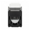 Frutto Keystone RJ45 Cat.6 UTP Tool-Free Bianco Nero