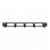 Pannello Passacavi 19'' 5 Anelli in Plastica 1U Nero 
