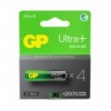 Confezione 4 Batterie GP Ultra Plus Alcaline Stilo AA 15AUP/LR6 IC-GP151422