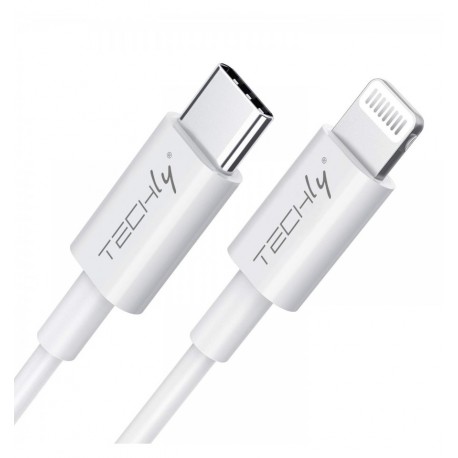 Cavo di Ricarica e Sincronizzazione USB-C™ compatibile con Lightning® 1m Bianco ICOC APP-8BUC10T