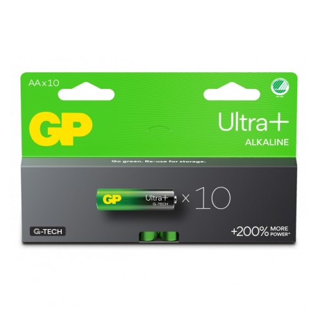 Confezione 10 Batterie GP Ultra Plus Alcaline Stilo AA 15AUP/LR6 IC-GP151441