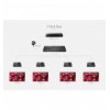 Splitter HDMI 4 vie con Extender su Cavo di Rete 4K fino a 70 metri