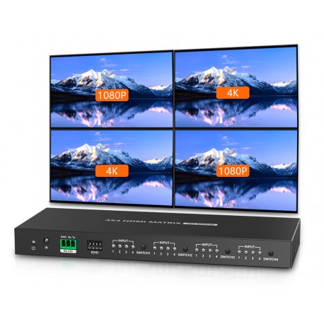Switch Matrix HDMI2.0 4x4 4K@60 Hz IDATA HDMI-MX44