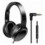 Cuffia Stereo Pieghevole con Microfono Jack 3,5 mm Nero