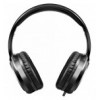 Cuffia Stereo Pieghevole con Microfono Jack 3,5 mm Nero