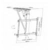 Supporto TV da Soffitto Girevole Motorizzato Integrazione Smart Home per TV da 32'' a 70''