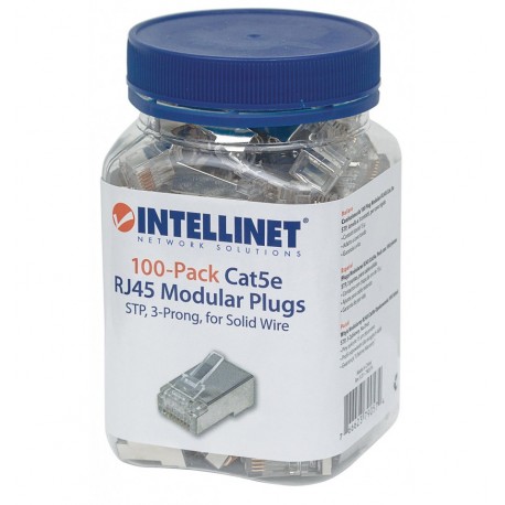 Confezione da 100 Plug Modulari RJ45 Cat.5e STP IWP-JAR-C5RS