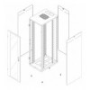 Armadio Rack Progress 19'' 600x800 20U Grigio