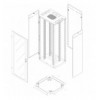 Armadio Rack Progress 19'' 800x600 42U Nero