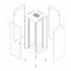 Armadio Server Rack Server 19'' 800x1000 42U Nero