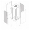 Armadio Server Rack Progress 19'' 800x1000 27U Nero Porta Grigliata