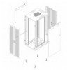 Armadio Server Rack Progress 19'' 800x1000 42U Nero Porta Grigliata