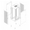 Armadio Server Rack Progress 19'' 800x1200 42U Nero Porta Grigliata