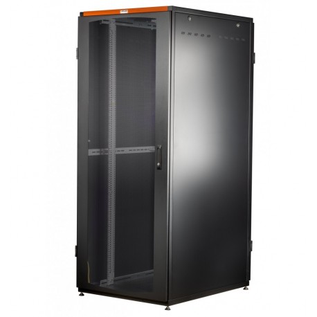 Armadio Rack NextGen 19'' 800x800 42U Porta Pan.Posteriore Grigliati Nero I-CASE EPPX-428BKV