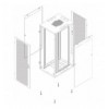 Armadio Server Rack NextGen 19'' 800x1000 47U Nero Porta Grigliata