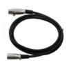 Cavo prolunga XLR Cannon 2 mt. col. Nero ICOC XLR-02