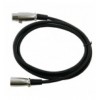 Cavo prolunga XLR Cannon 6 mt. col. Nero ICOC XLR-06-BK