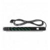 Multipresa 6 Posti da Rack 19'' Cavo 3 metri Spina Schuko Angolata 1U