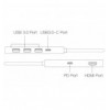 Docking Station Stazione di Ricarica Multifunzione Hub USB-C™ 6 in 1 IUSB32C-HUB6HPDI