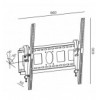 Supporto a Muro per TV LED Inclinabile per TV Flat-Panel 42-100'' ICA-PLB 622
