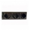 Multipresa a 8 Posti da Rack 19'' con 8 Interruttori Luminosi ON/OFF Spina Schuko Angolata 1,5U I-CASE STRIP-815I