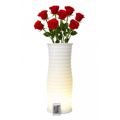 Vaso Luminoso LED RGB Multicolore IP54 con Telecomando I-LED FLOWERPOT