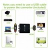 Mini Convertitore Video Composito a HDMI 720p 1080p con Cavo USB IDATA SPDIF-6E3