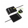 Lettore di Smart Card USB Esterno Nero I-CARD CAM-USB2TY2