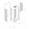Armadio Server Rack Progress 19'' 600x1200 42U Nero Porta Grigliata I-CASE SVRP-4212VTBK