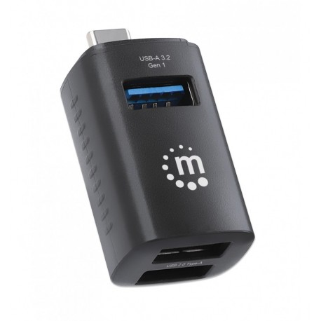 Hub USB-C™ 3.2 Gen1 a 3 porte USB-A Compatto Nero IUSB31C-MINIHUB3