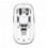 Mouse Ottico Wireless 1600 Dpi con Micro Ricevitore USB Bianco Trasparente