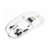 Mouse Ottico Wireless 800-1600 dpi con Micro Ricevitore USB Bianco Trasparente IM 190-TRANSP-WH